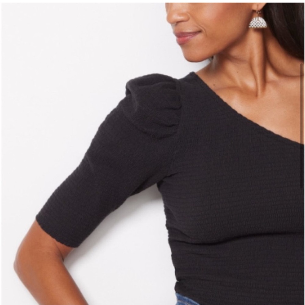 Nation LTD Kirstie Smocked One Shoulder Size Large NWT - Picture 4 of 7